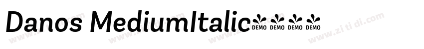 Danos MediumItalic字体转换